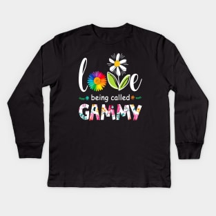 I Love Being Called Gammy Mimi Gigi Nana  Lover Mother's Day 2021 Kids Long Sleeve T-Shirt